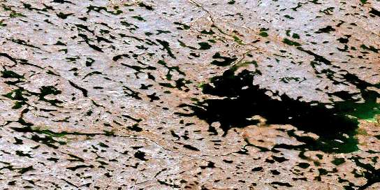 Air photo: Lunan Lake Satellite Image map 056C14 at 1:50,000 Scale