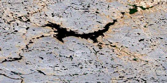 No Title Satellite Map 056F13 at 1:50,000 scale - National Topographic System of Canada (NTS) - Orthophoto