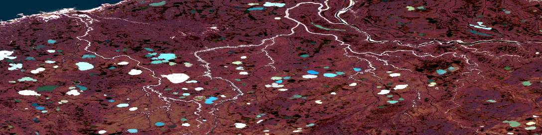 Air photo: Castor And Pollux River Satellite Image map 057B07 at 1:50,000 Scale