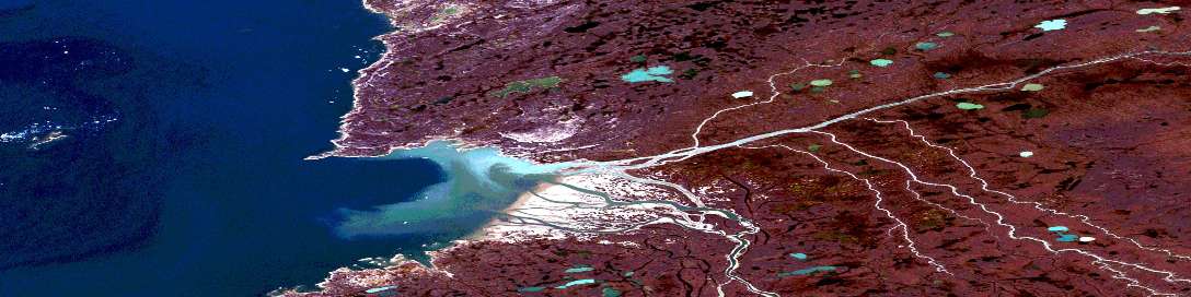 Air photo: Inglis River Satellite Image map 057B10 at 1:50,000 Scale