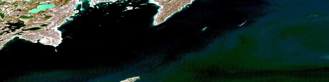 Air photo: Gjoa Haven Satellite Image map 057B12 at 1:50,000 Scale