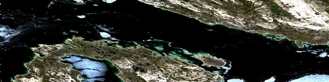 Air photo: Cape Maria Da Gloria Satellite Image map 057C12 at 1:50,000 Scale