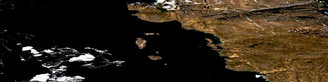 Air photo: Otrick Island Satellite Image map 058B12 at 1:50,000 Scale