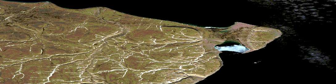 Port Leopold Satellite Map 058D14 at 1:50,000 scale - National Topographic System of Canada (NTS) - Orthophoto
