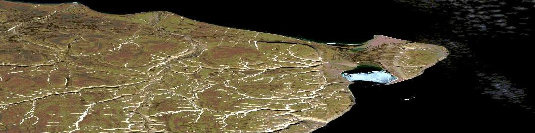 Air photo: Port Leopold Satellite Image map 058D14 at 1:50,000 Scale