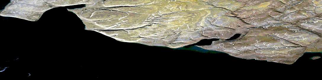 Cape Eardley Wilmot Satellite Map 058E11 at 1:50,000 scale - National Topographic System of Canada (NTS) - Orthophoto