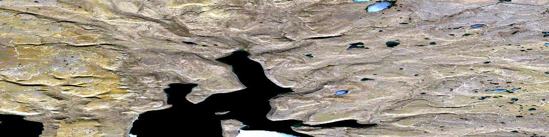 Air photo: Ryder Inlet Satellite Image map 058E16 at 1:50,000 Scale