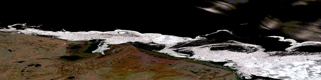 Air photo: Irvine Bay Satellite Image map 058F01 at 1:50,000 Scale