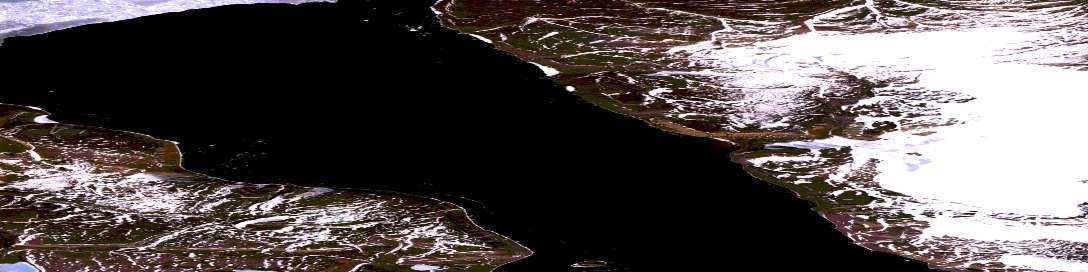 Cardigan Strait Satellite Map 059A11 at 1:50,000 scale - National Topographic System of Canada (NTS) - Orthophoto