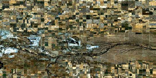 Estevan Satellite Map 062E02 at 1:50,000 scale - National Topographic System of Canada (NTS) - Orthophoto