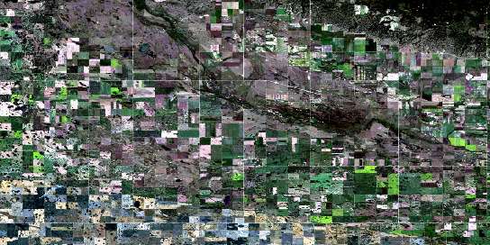 Kisbey Satellite Map 062E10 at 1:50,000 scale - National Topographic System of Canada (NTS) - Orthophoto