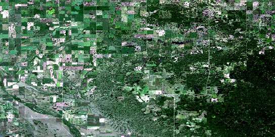 Handsworth Satellite Map 062E15 at 1:50,000 scale - National Topographic System of Canada (NTS) - Orthophoto