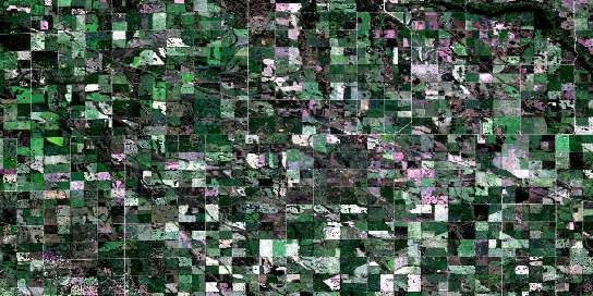 Maryfield Satellite Map 062F13 at 1:50,000 scale - National Topographic System of Canada (NTS) - Orthophoto