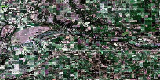 Alexander Satellite Map 062F16 at 1:50,000 scale - National Topographic System of Canada (NTS) - Orthophoto