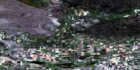 Glenboro Satellite Map 062G11 at 1:50,000 scale - National Topographic System of Canada (NTS) - Orthophoto