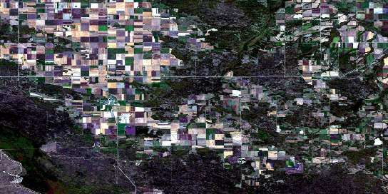 Carberry Satellite Map 062G14 at 1:50,000 scale - National Topographic System of Canada (NTS) - Orthophoto