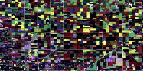 Brunkild Satellite Map 062H12 at 1:50,000 scale - National Topographic System of Canada (NTS) - Orthophoto