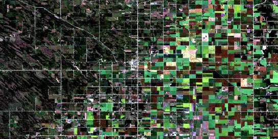 Air photo: Teulon Satellite Image map 062I06 at 1:50,000 Scale
