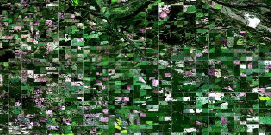 Rocanville Satellite Map 062K05 at 1:50,000 scale - National Topographic System of Canada (NTS) - Orthophoto