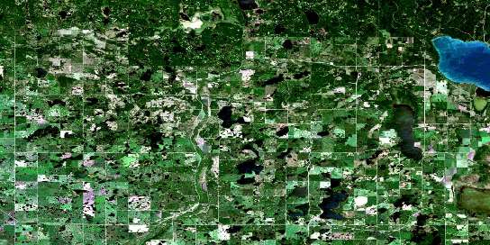 Air photo: Elphinstone Satellite Image map 062K09 at 1:50,000 Scale