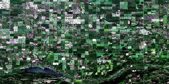 Esterhazy Satellite Map 062L09 at 1:50,000 scale - National Topographic System of Canada (NTS) - Orthophoto