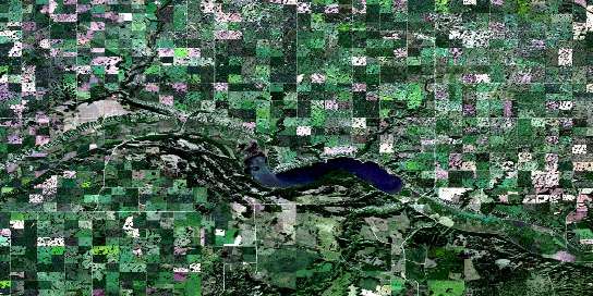 Air photo: Crooked Lake Satellite Image map 062L10 at 1:50,000 Scale