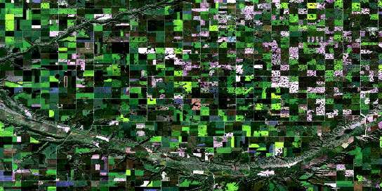 Lemberg Satellite Map 062L11 at 1:50,000 scale - National Topographic System of Canada (NTS) - Orthophoto