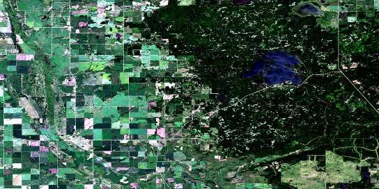 Kamsack Satellite Map 062N12 at 1:50,000 scale - National Topographic System of Canada (NTS) - Orthophoto
