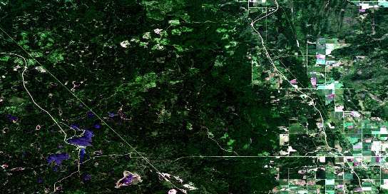 Pine River Satellite Map 062N15 at 1:50,000 scale - National Topographic System of Canada (NTS) - Orthophoto