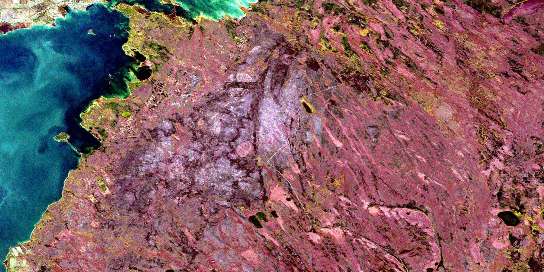 Air photo: Lake St Martin Satellite Image map 062O09 at 1:50,000 Scale