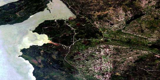 Air photo: English Brook Satellite Image map 062P01 at 1:50,000 Scale