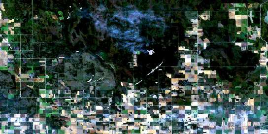 Shorncliffe Satellite Map 062P03 at 1:50,000 scale - National Topographic System of Canada (NTS) - Orthophoto