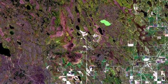 Harwill Satellite Map 062P05 at 1:50,000 scale - National Topographic System of Canada (NTS) - Orthophoto
