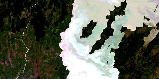 Lake St Andrew Satellite Map 062P11 at 1:50,000 scale - National Topographic System of Canada (NTS) - Orthophoto
