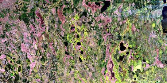 Howe Lake Satellite Map 062P12 at 1:50,000 scale - National Topographic System of Canada (NTS) - Orthophoto