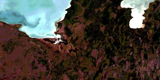Air photo: Poplar Point Satellite Image map 062P13 at 1:50,000 Scale