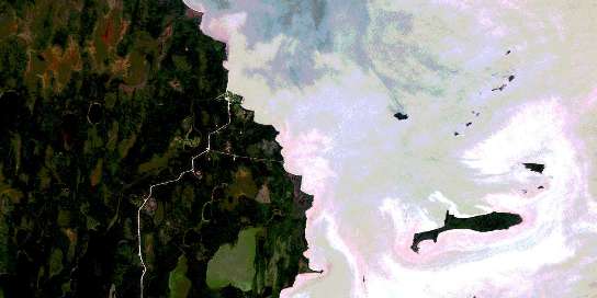 Air photo: Jackhead Satellite Image map 062P14 at 1:50,000 Scale