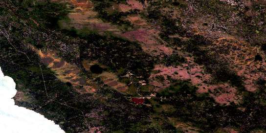 Air photo: Catfish Lake Satellite Image map 063A02 at 1:50,000 Scale