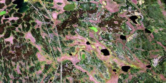 Air photo: Pine Lake Satellite Image map 063B02 at 1:50,000 Scale