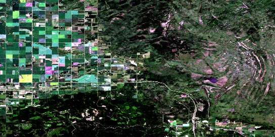 Renwer Satellite Map 063C02 at 1:50,000 scale - National Topographic System of Canada (NTS) - Orthophoto