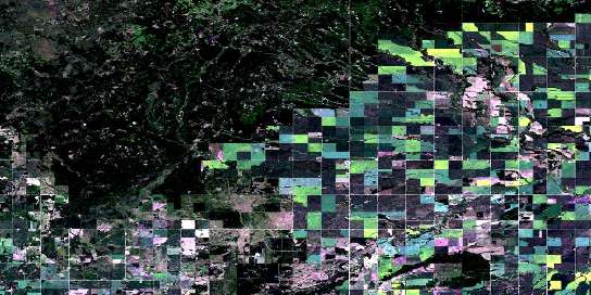 Thunder Hill Satellite Map 063C04 at 1:50,000 scale - National Topographic System of Canada (NTS) - Orthophoto
