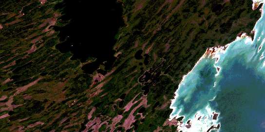 Air photo: Magnolia Lake Satellite Image map 063C08 at 1:50,000 Scale