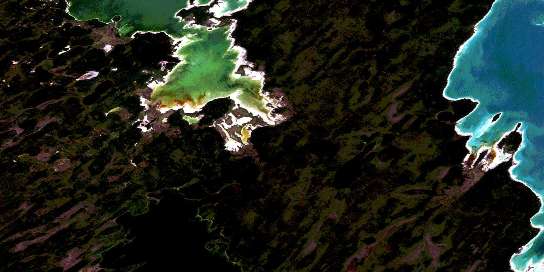 Kircro Lake Satellite Map 063C09 at 1:50,000 scale - National Topographic System of Canada (NTS) - Orthophoto