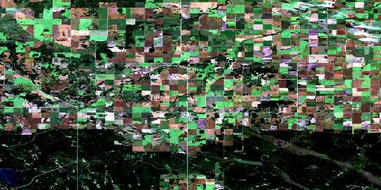 Air photo: Porcupine Plain Satellite Image map 063D11 at 1:50,000 Scale