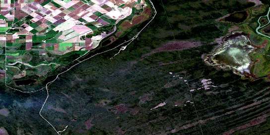 Air photo: Pasquia Lake Satellite Image map 063F11 at 1:50,000 Scale
