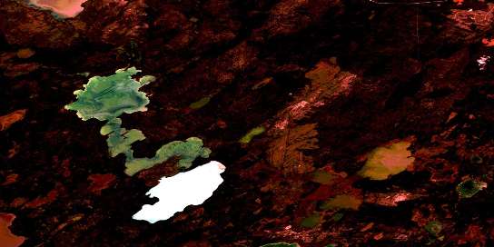 Bracken Lake Satellite Map 063G12 at 1:50,000 scale - National Topographic System of Canada (NTS) - Orthophoto