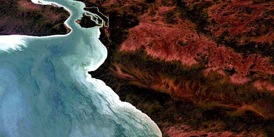 Air photo: Warren Landing Satellite Image map 063H12 at 1:50,000 Scale