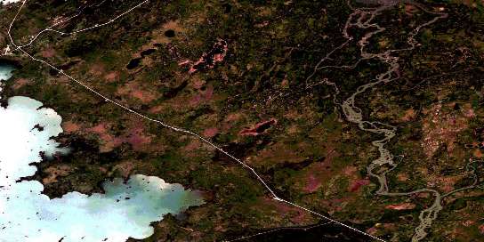 Air photo: Sugar Falls Satellite Image map 063I05 at 1:50,000 Scale