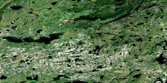 Air photo: Robinson Lake Satellite Image map 063I08 at 1:50,000 Scale
