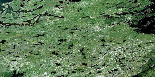 Target Lake Satellite Map 063I11 at 1:50,000 scale - National Topographic System of Canada (NTS) - Orthophoto